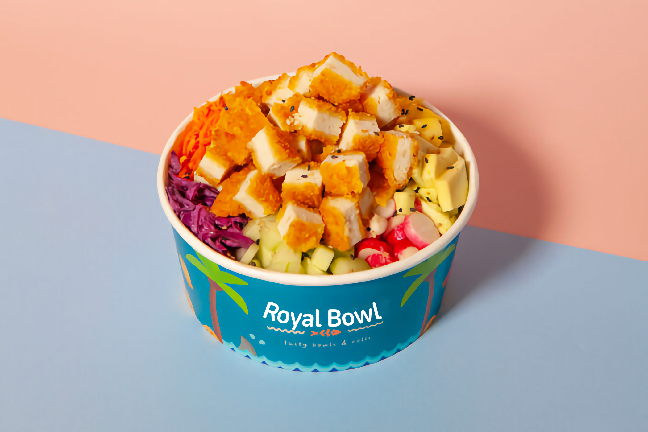 Poké Poulet pané