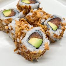 California Roll x8 – Saumon avocat oignons frits